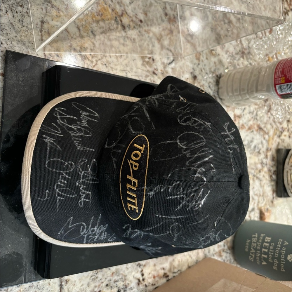 2002 John Elway Celebrity Golf Tournament signed hat “Michael Jordan”